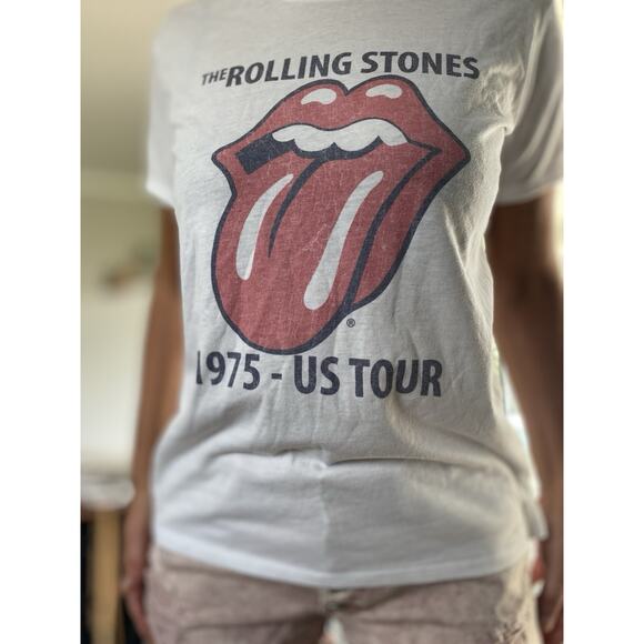 ROLLING STONES ROCK BAND 1975 TOUR T-shirt Music Festival Music Lover Gift S - Picture 1 of 8
